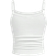 Shein Tween Girls' Fitted Casual Sports Camisole Basics Flower Tank Top White