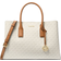 Michael Kors Ruthie Large Signature Logo Satchel - Natural