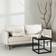Venture Home Sky 3-Sitzer-Sofa Weiß Sofa 198cm 3-Sitzer