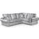 Furnishings For Less UK Chelsea Silver Sofa 265cm 4 Seater
