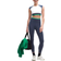 Lululemon Nulu Cropped Short Sleeve Shirt Retro Remix Set - White/Club Blue/Raceway Green