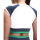 Lululemon Nulu Cropped Short Sleeve Shirt Retro Remix Set - White/Club Blue/Raceway Green