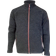 Ivanhoe of Sweden Danny Full Zip 100% Boiled Wool - Graphite Marl