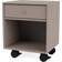 Montana Furniture Dream Castors Truffle/Black Bedside Table 30x35.4cm