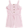 River Island Girls Pink Ribbed Belted Playsuit