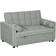 Homcom Pull Out Light Grey Sofa 138.5cm 2 Seater