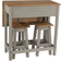 Core Products Corona Breakfast Grey/Antique Waxed Pine Dining Set 40x80cm 3pcs