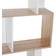 Homcom S-Shaped Wooden Oak Book Shelf 184.5cm