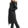 Superdry Longline Faux Fur Hooded Puffer Jacket - Black