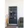 House Nordic Brisbane Black Glass Cabinet 80x180cm