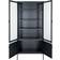House Nordic Brisbane Black Glass Cabinet 80x180cm
