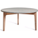 Mavis Höllviken White pigmented Matt lacquered Oak Limestone top Coffee Table 80cm