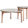 Mavis Höllviken White pigmented Matt lacquered Oak Limestone top Coffee Table 80cm