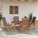 vidaXL Reclining Garden Chairs with Cushions 4 pcs