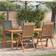 vidaXL Reclining Garden Chairs with Cushions 4 pcs