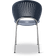 Fredericia Furniture Trinidad 3398 Nordic Blue/Chrome Kitchen Chair 85cm