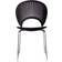 Fredericia Furniture Trinidad 3398 Black Stained Ash/Chrome Kitchen Chair 85cm