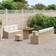 vidaXL Garden Sofa with Pillow 10 pcs 80 x 80 x 71 cm Outdoor Lounge Set