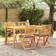 vidaXL Folding Chair 4 pcs Grey 49 x 57.5 x 92 cm