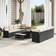 vidaXL Garden Set Height Adjustable 11 pcs Modular Sofa