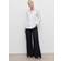 Mango Long Sleeve Curved Hem Shirt - White