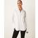 Mango Long Sleeve Curved Hem Shirt - White