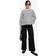 boohoo Womens Maternity Over The Bump Wide Leg Jeans Black