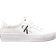 Calvin Klein Leather Platform Trainers W - Bright White