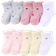 Shein 10 Pairs Of Baby Short Socks With Wrinkled Lace Edges And Jacquard Patterns