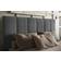 Flair Waltz Fabric Ottoman Bed King Grey 162x215cm