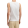 HUGO BOSS Ribbed Stretch Cotton Tank Top with Printed Logo - White