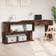 vidaXL Scrivania Angolare Rovere Fumo 200x50x76 cm Legno Multistrato Scrittoio 50x200cm