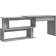 vidaXL Esquina Madera Contrachapada Gris 200 x 50 x 76 cm Escritorio de escritura 200x200cm