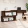 vidaXL 815425 Brown Oak Writing Desk 50x200cm