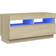 vidaXL Cabinet with Led Lights Sonoma Oak TV Bench 80x40cm