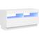 vidaXL Cabinet with Led Lights White TV Bench 80x40cm