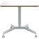 Leitz Ergo Small Height Adjustable White Writing Desk 80x60cm