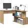 vidaXL Scrivania Angolo Rovere Artigianale 200 5x50x76 cm Truciolato Scrittoio 50x200.4cm