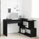 vidaXL 862465 Black Oak Writing Desk 50x200cm