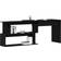 vidaXL Sort Eg 200x50x76 cm Konstrueret Træ Skrivebord 50x200cm