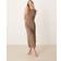 Mango Fitted Textured Dress Woman - Beige