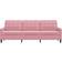 vidaXL Driezitsbank 210 cm Fluweel Roze