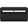vidaXL Cabinet with Led Lights Black TV Bench 80x40cm