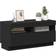 vidaXL Cabinet with Led Lights Black TV Bench 80x40cm
