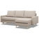 Mebligo Mebligo Ecksofa Beige Sofa 3-Sitzer