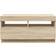 vidaXL Cabinet with Led Lights Sonoma Oak TV Bench 80x40cm