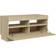vidaXL Cabinet with Led Lights Sonoma Oak TV Bench 80x40cm