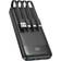 Charmast Ultra Slim LED Display Power Bank 10000mAh with Built-in Cables Black