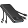 Charmast Ultra Slim LED Display Power Bank 10000mAh with Built-in Cables Black