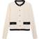 Mango Contrasting Cotton Cardigan Woman - Ecru